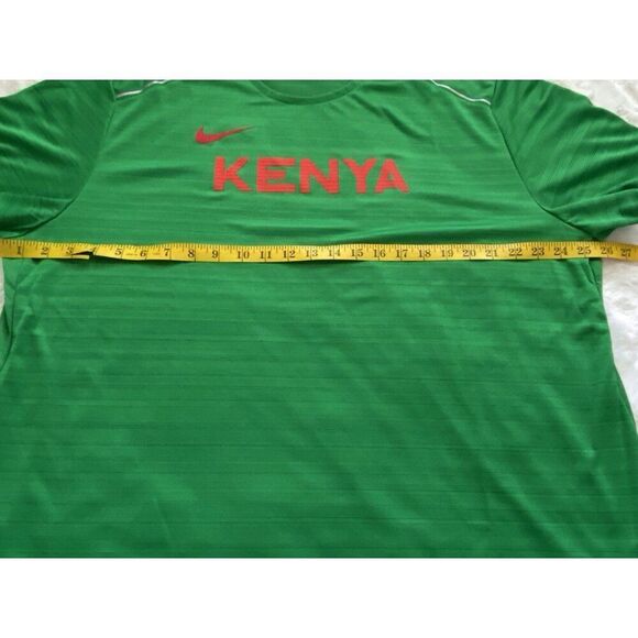 Nike Dri Fit KENYA TEAM ISSUED RUNNING Shirt Green CT0105-320 Men's 2XL NO TAGS - Picture 7 of 14